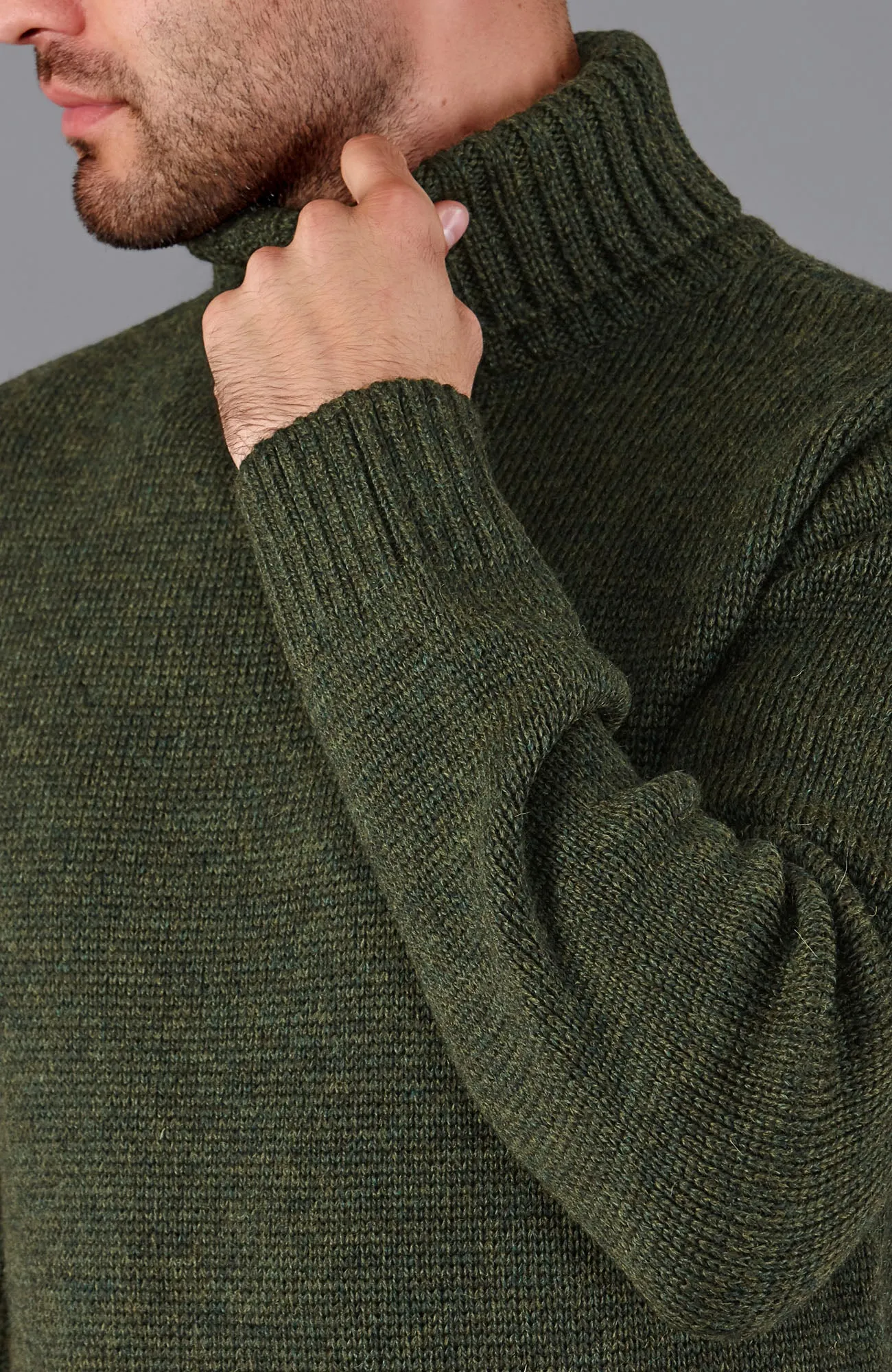 The Fitted Submariner - Roll Neck Merino Wool Jumper