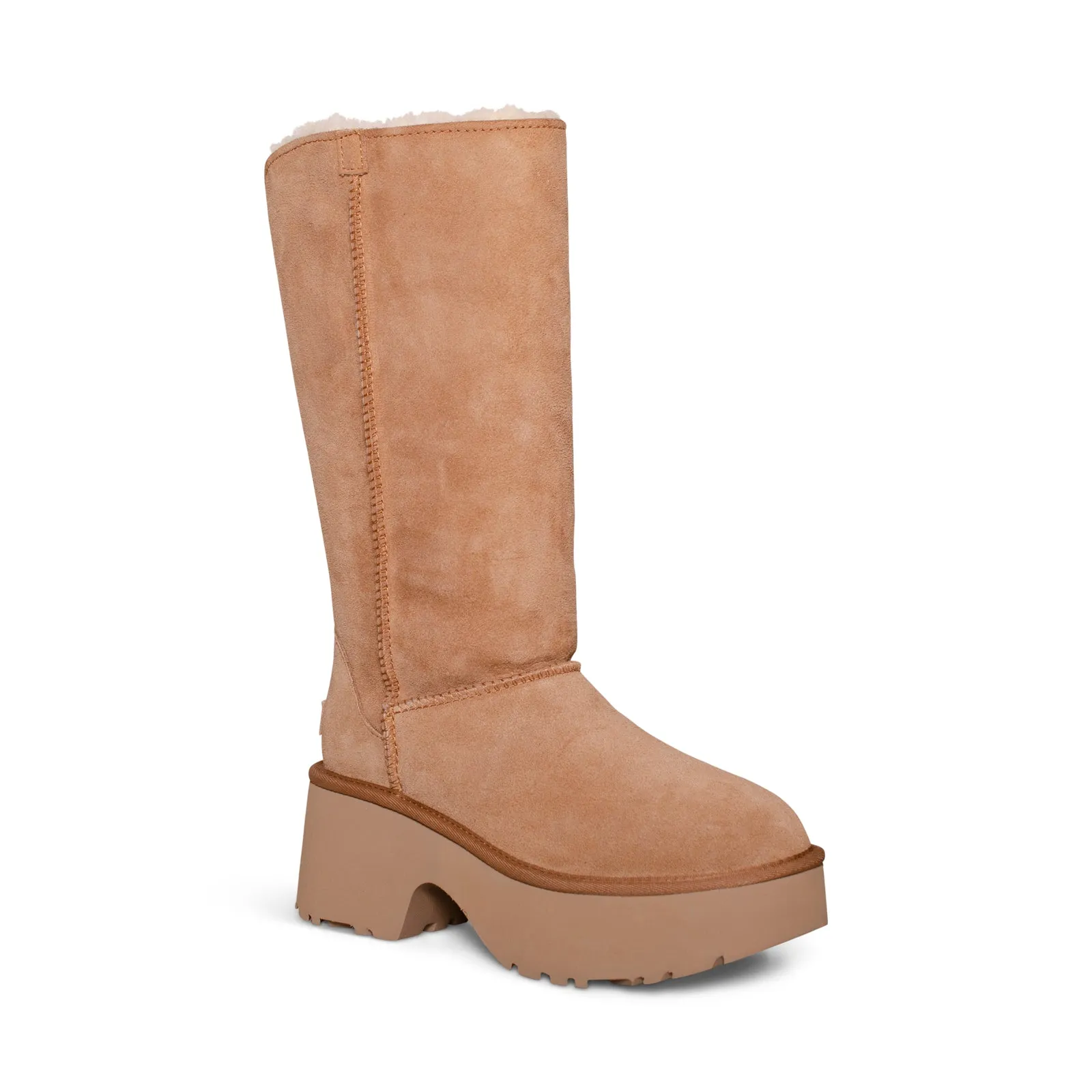 UGG Womens Classic Tall Chestnut Boots - New Heights, Cuffable Design