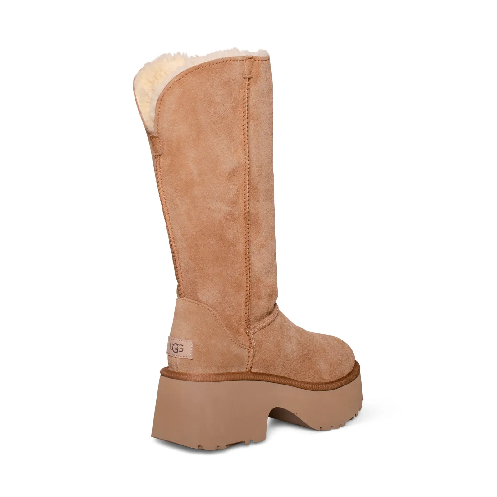 UGG Womens Classic Tall Chestnut Boots - New Heights, Cuffable Design