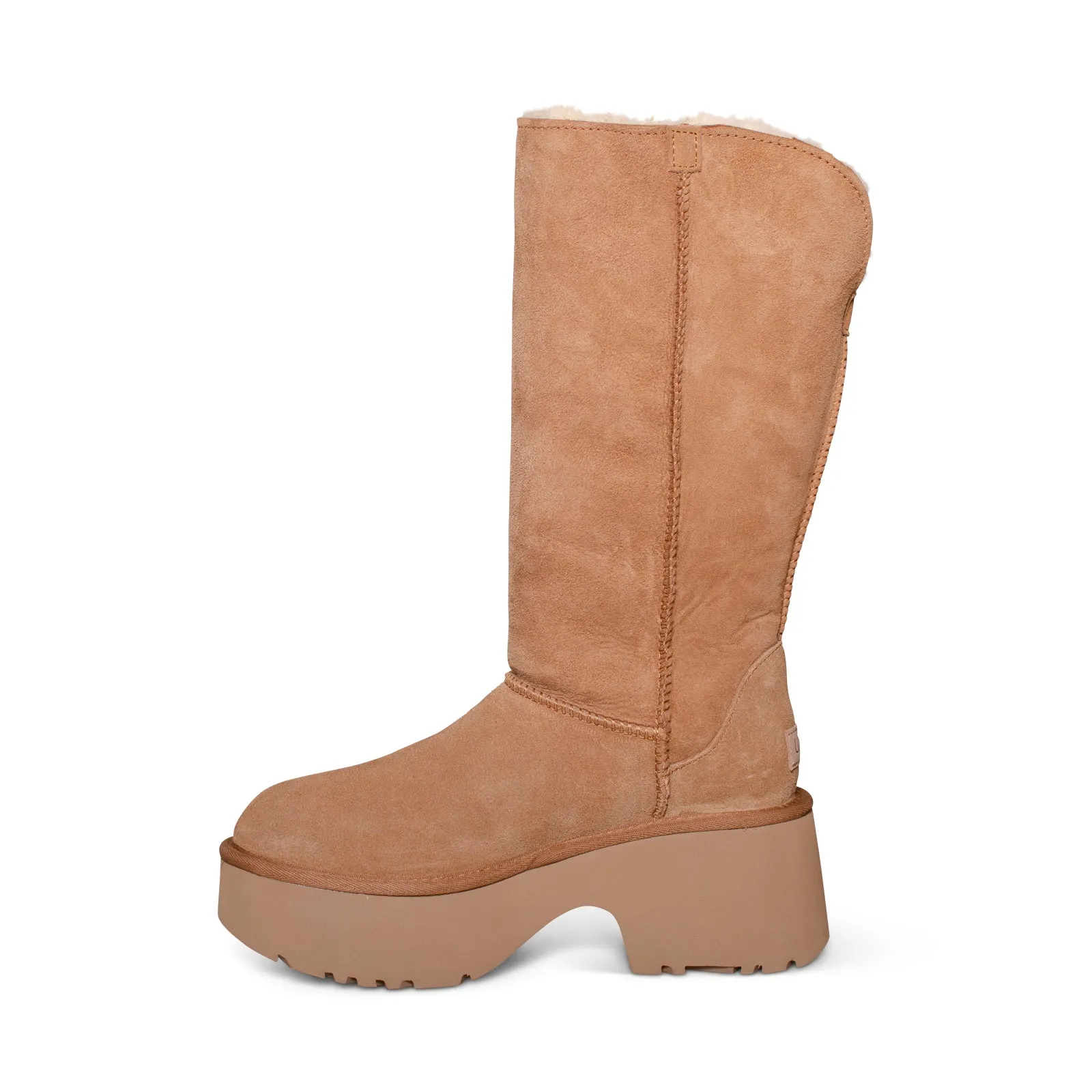 UGG Womens Classic Tall Chestnut Boots - New Heights, Cuffable Design