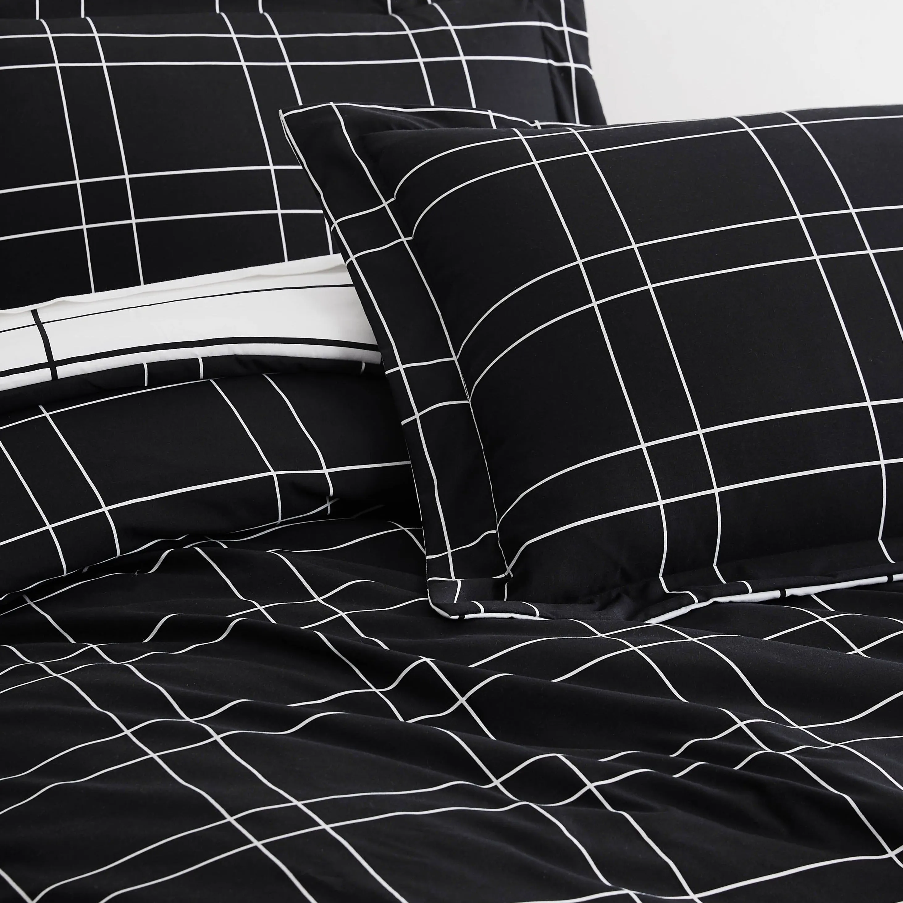 Urban Grid Duvet Cover Set