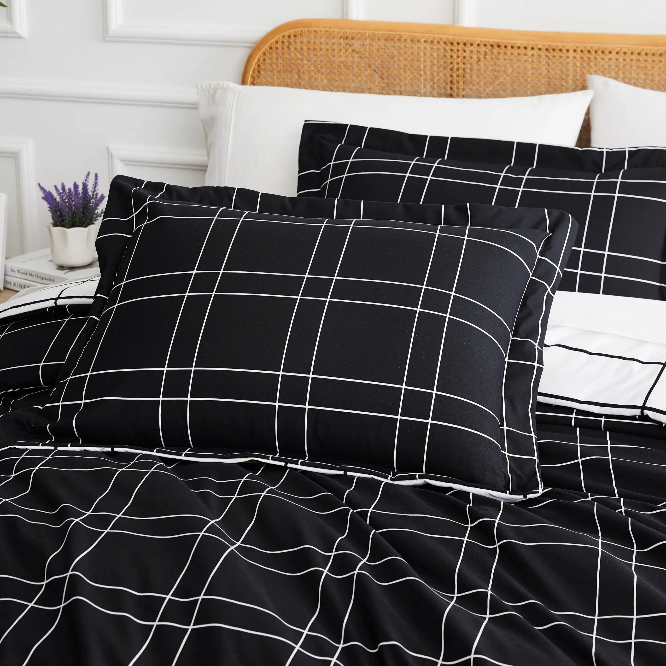 Urban Grid Duvet Cover Set