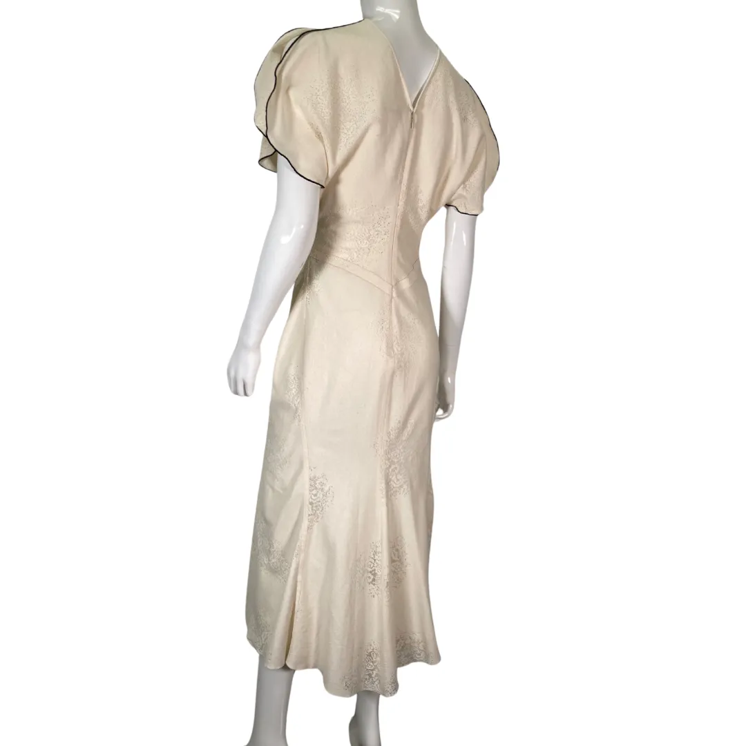 Victoria Beckham Elegant Cream-Colored Dress